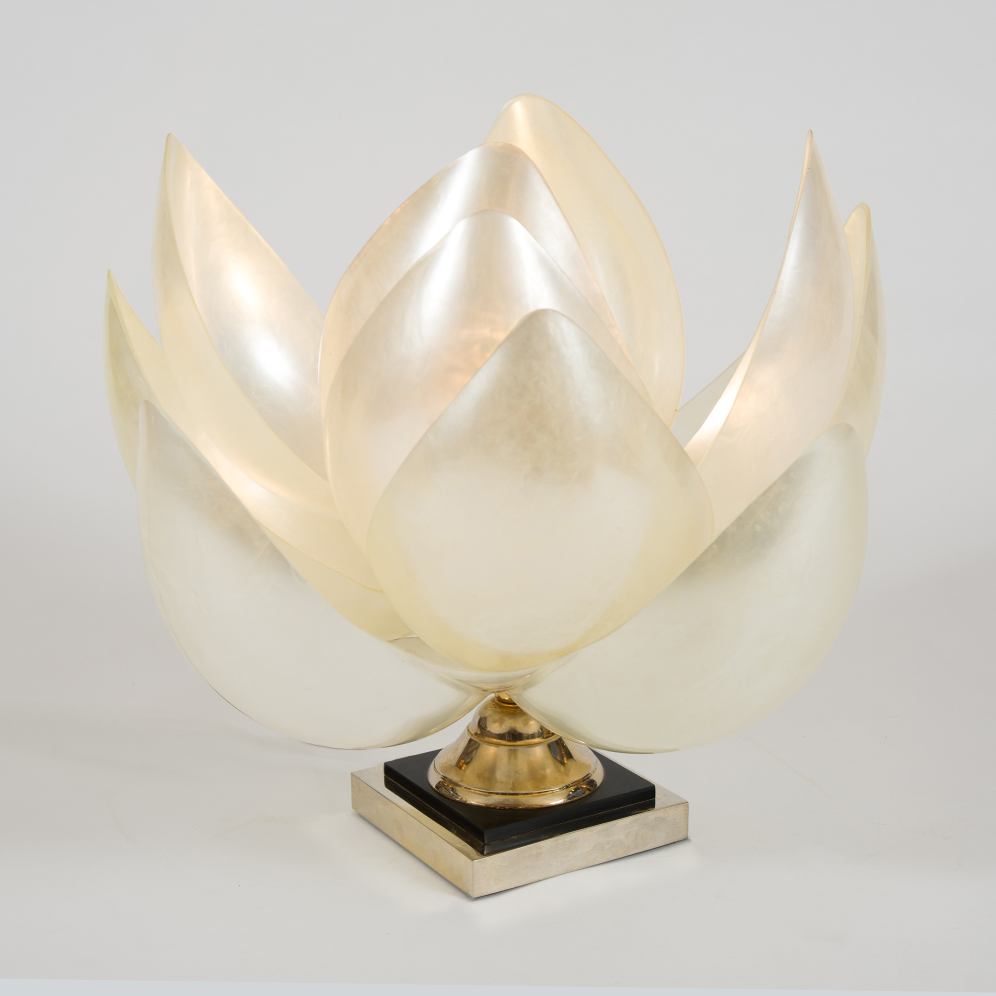 1950s Italian Full Bloom Lotus Table Lamp Valerie Wade