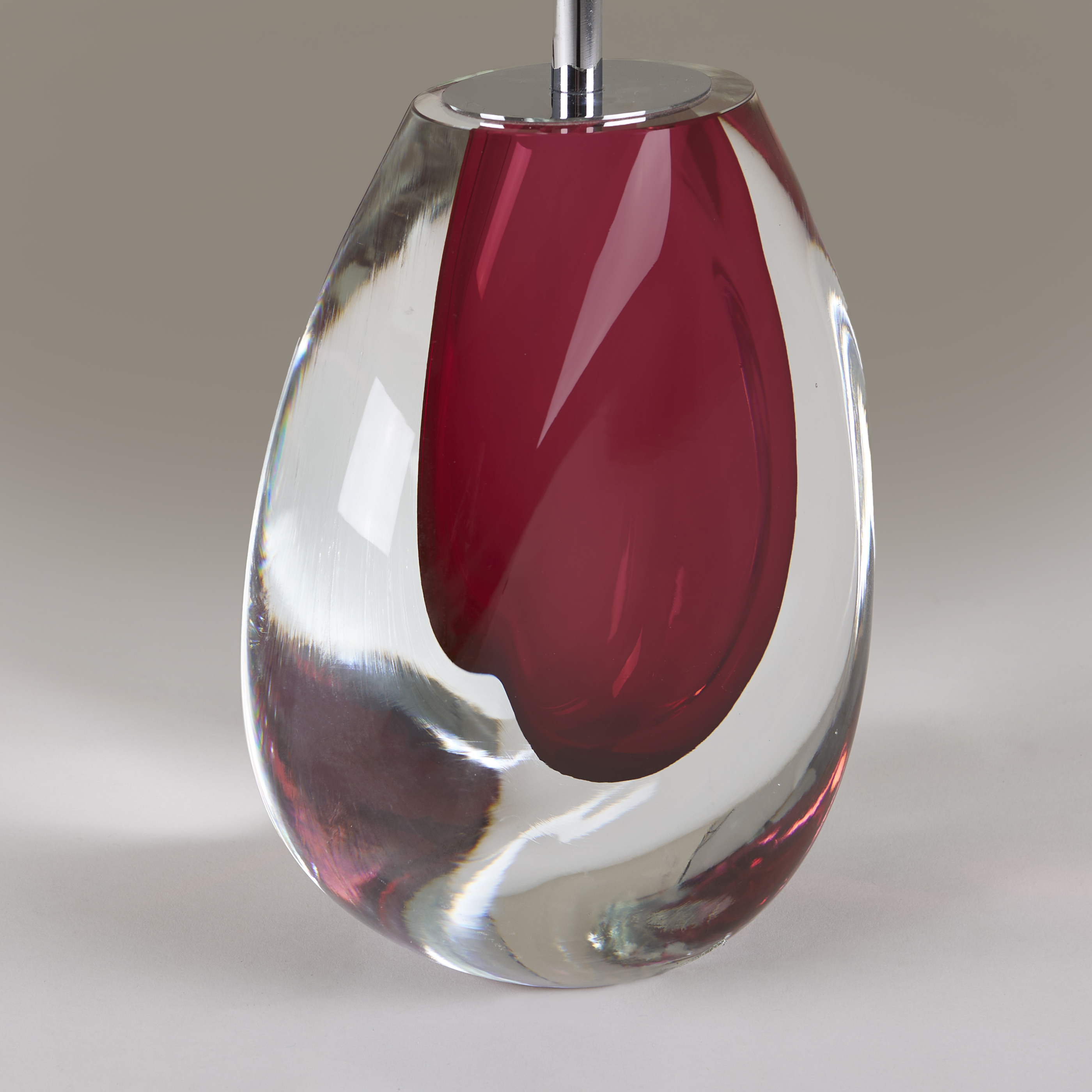 Italian Raspberry Murano Lamps Valerie Wade 20 032 V1